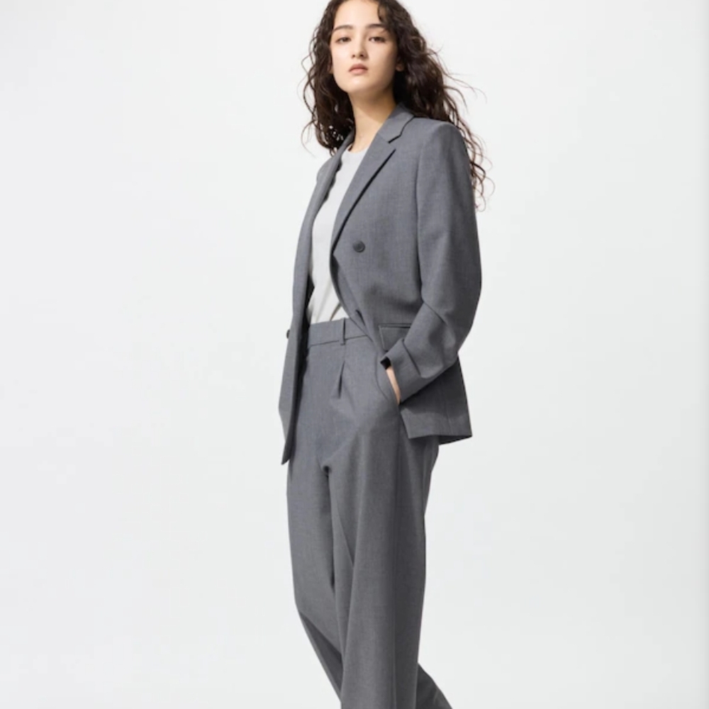 Uniqlo Pleated Wide Leg Pants